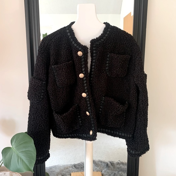 Black Teddy Jacket - Picture 1 of 4